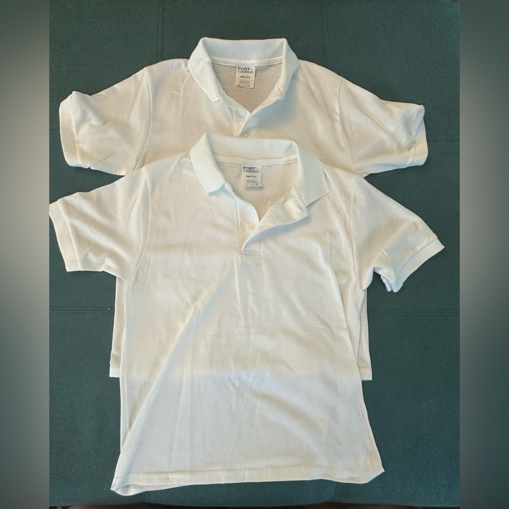 White uniform polos